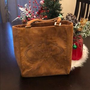 Victoria’s Secret suede lunch tote/handbag